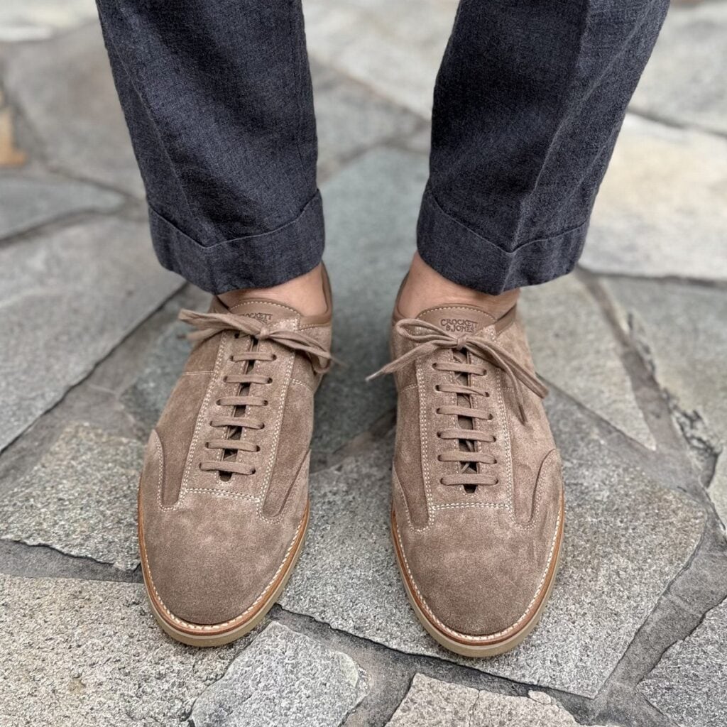 クロケット&ジョーンズ ボウランド|BOWLAND TAUPE レザースニーカー メンズ