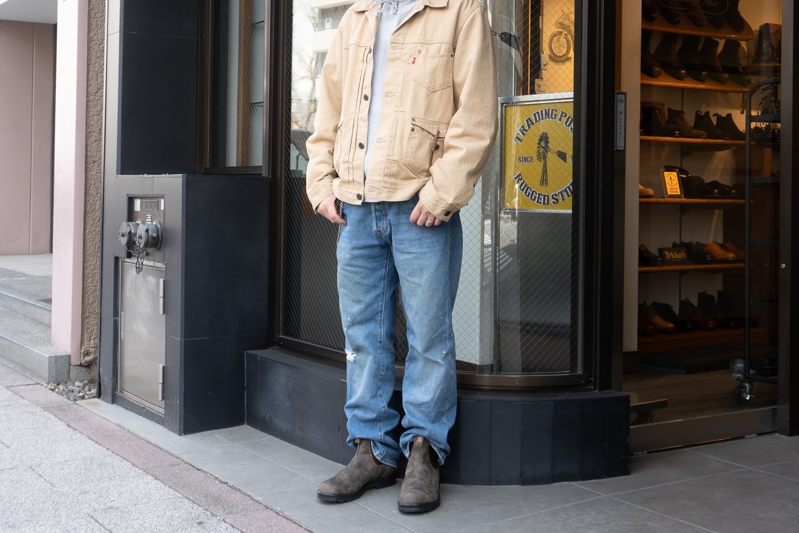 ブランドストーン 585267 RUSTICBROWN サイドゴアブーツ メンズ