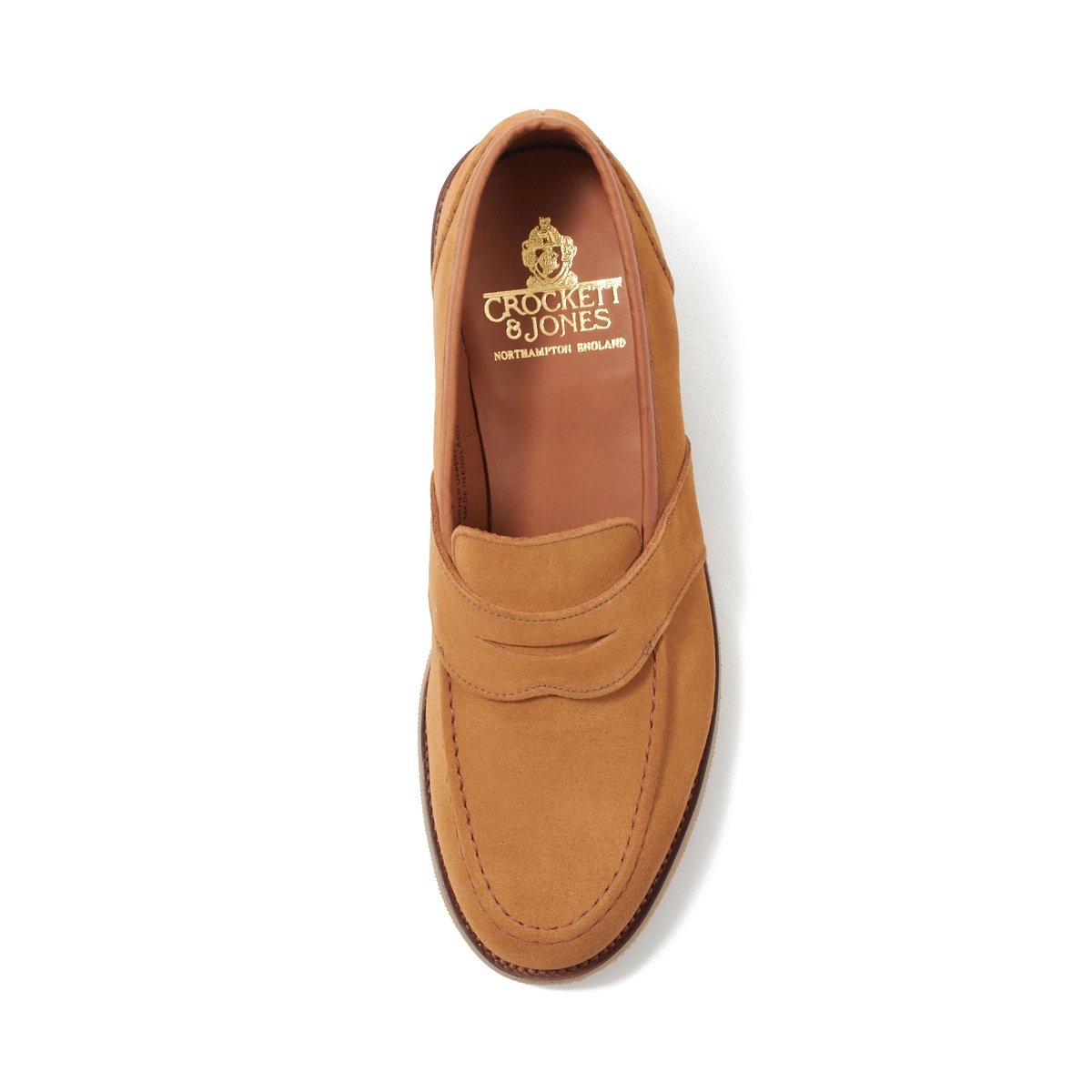 クロケット&ジョーンズスエードローファー サイズ8 CROCKETT&JONES】クロケット&ジョーンズ ローファー スエード ブラウン