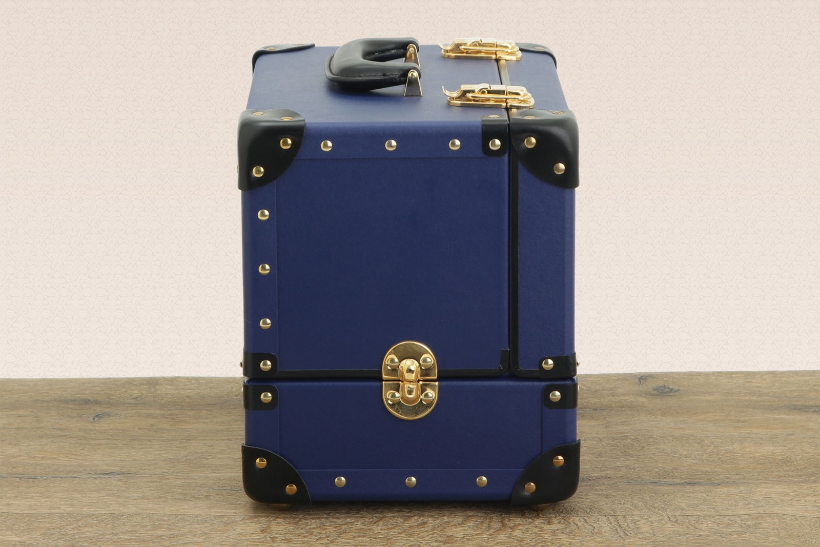 タイムボイジャー シューケア用品収納ボックス NAVY メンテナンスボックス