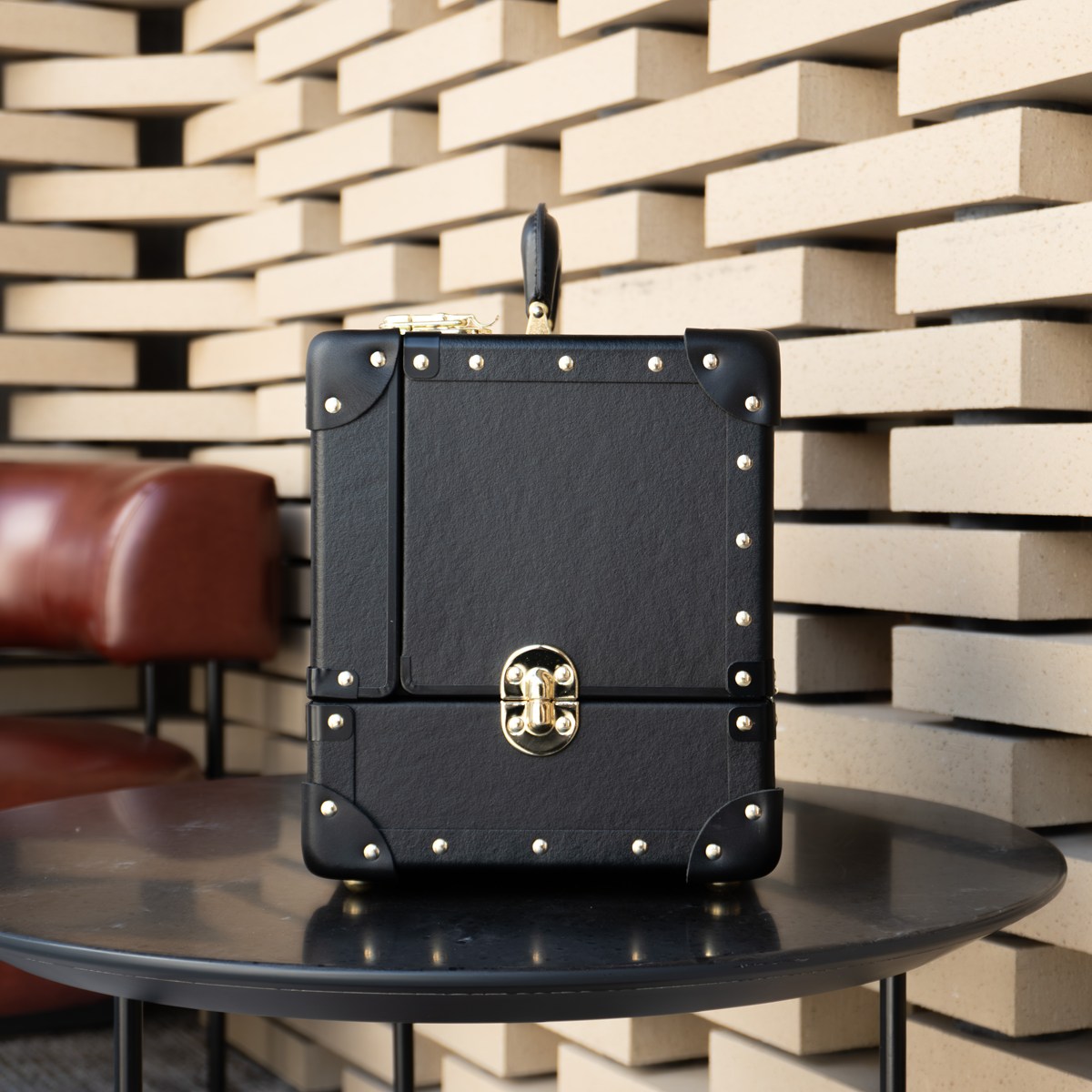 タイムボイジャー シューケア用品収納ボックス BLACK メンテナンス