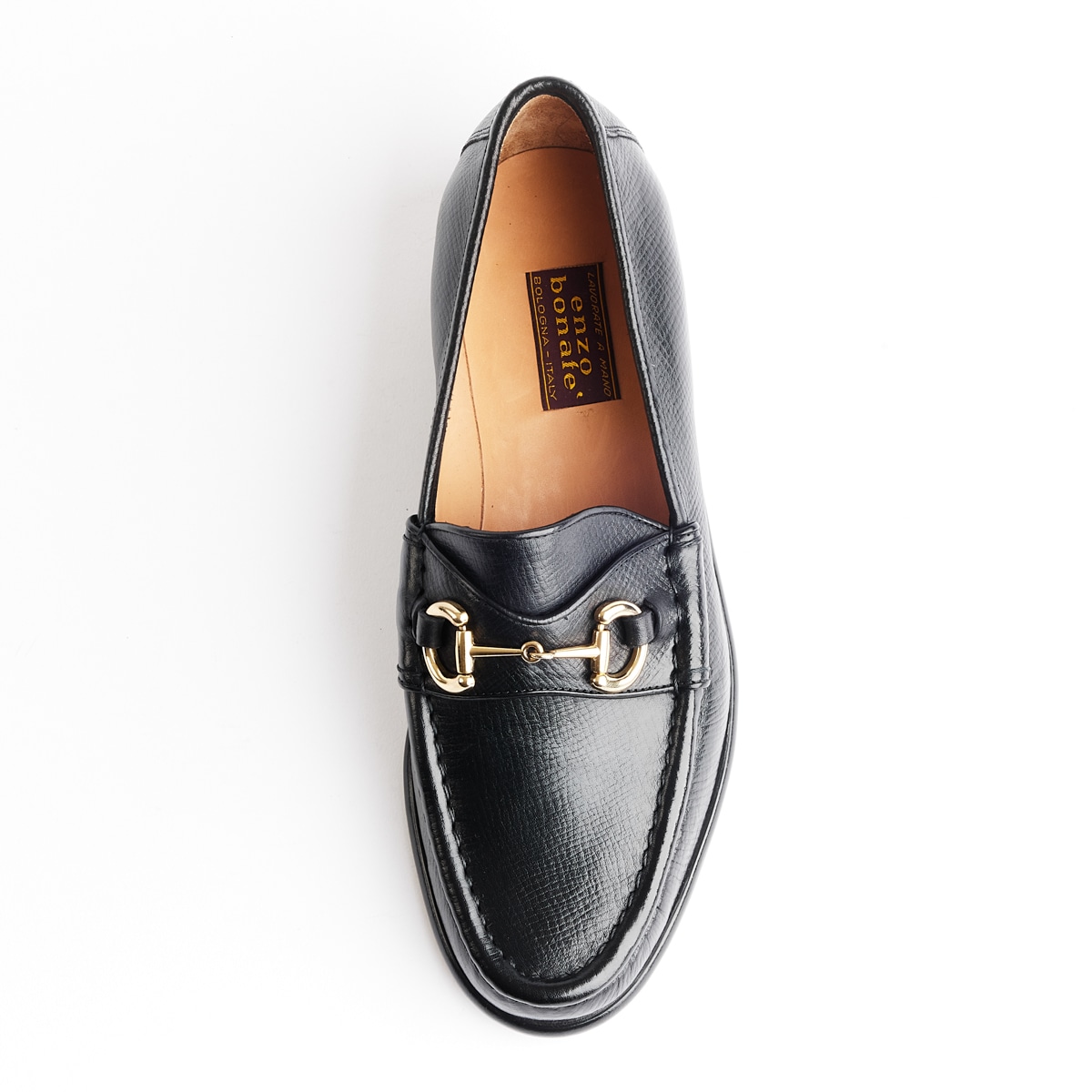 【新品同様】Enzo Bonafe ビットローファー ブラック サイズ7.5 エンツォ・ボナフェ 2695V/C BLACK ビットローファー メンズ