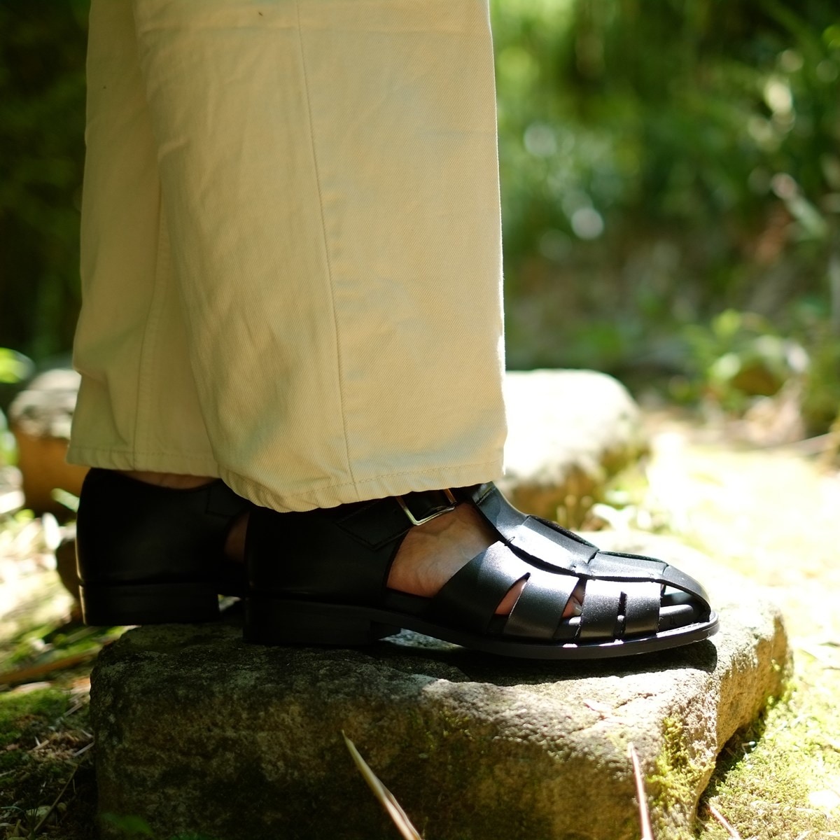 トレーディングポスト CBV1626 BLACK グルカサンダル メンズ