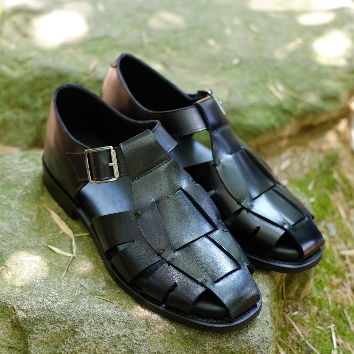トレーディングポスト CBV1626 BLACK グルカサンダル メンズ