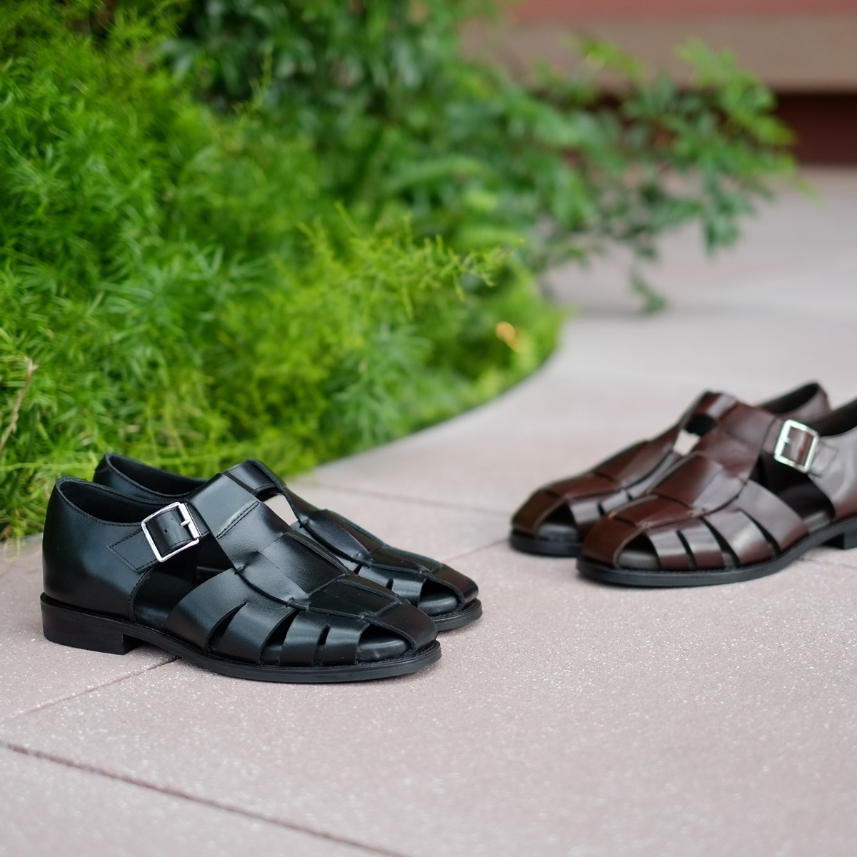 トレーディングポスト CBV1626 BLACK グルカサンダル メンズ