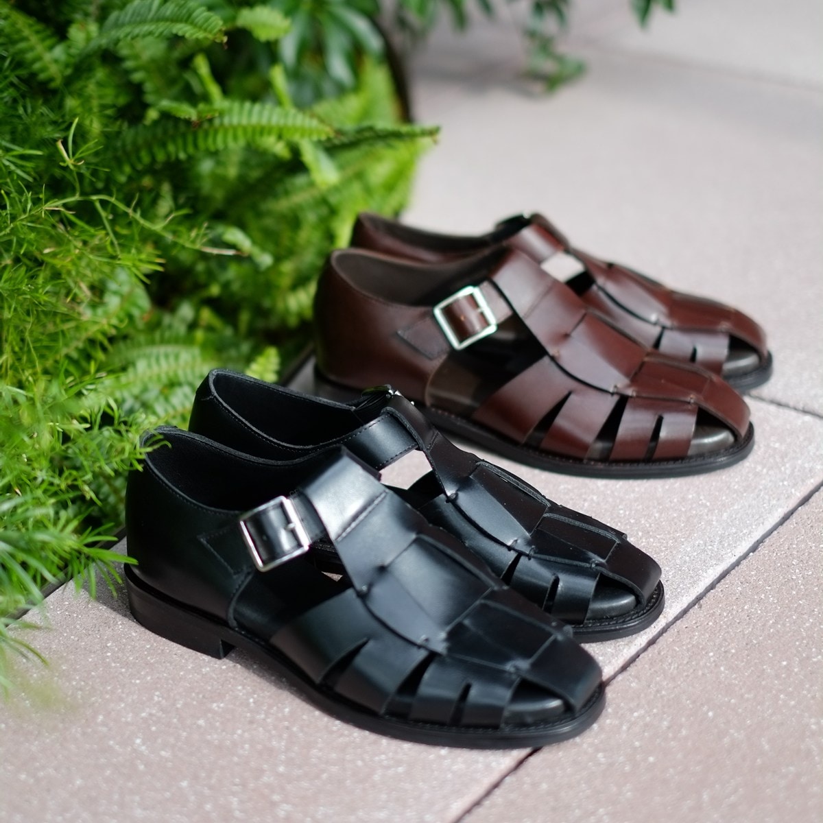 トレーディングポスト CBV1626 BLACK グルカサンダル メンズ