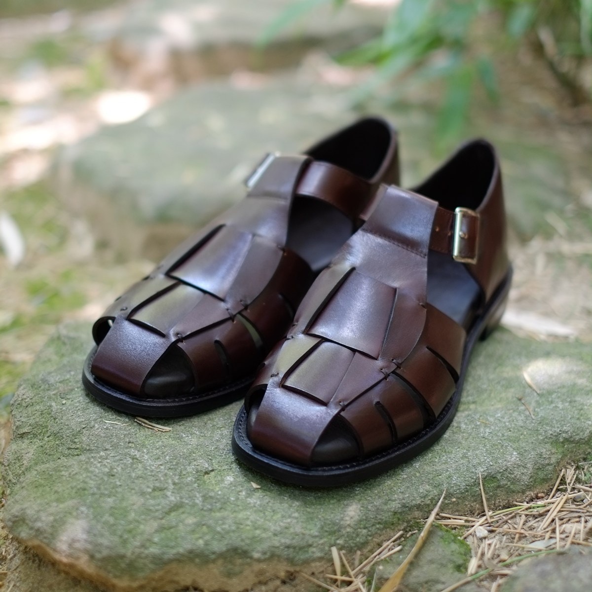 トレーディングポスト CBV1626 DARKBROWN グルカサンダル メンズ