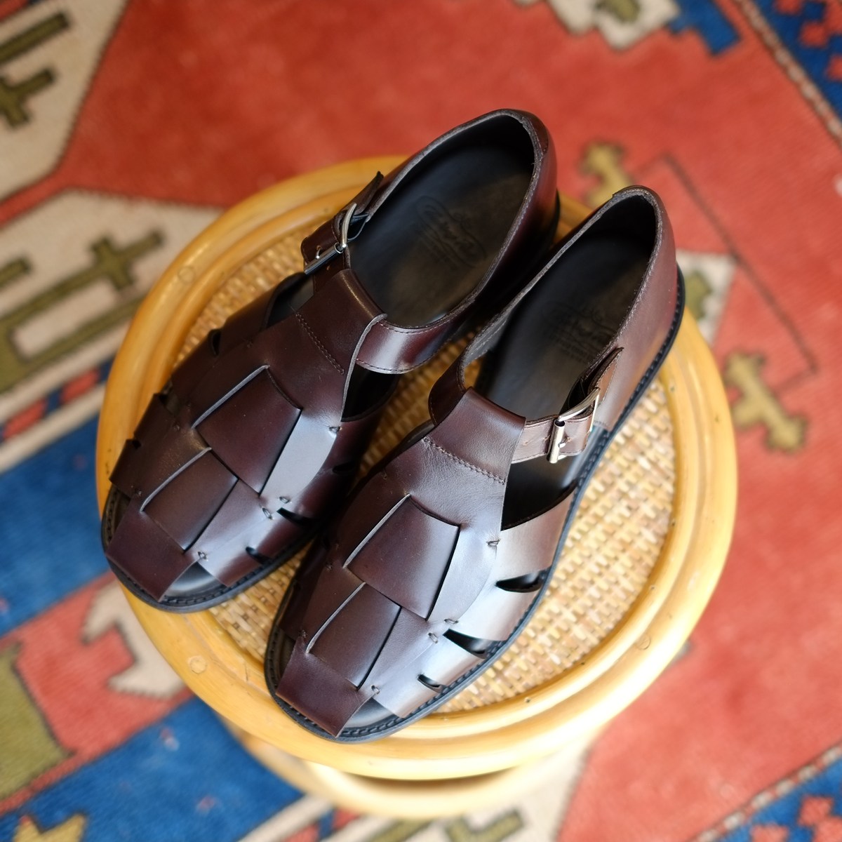トレーディングポスト CBV1626 DARKBROWN グルカサンダル メンズ