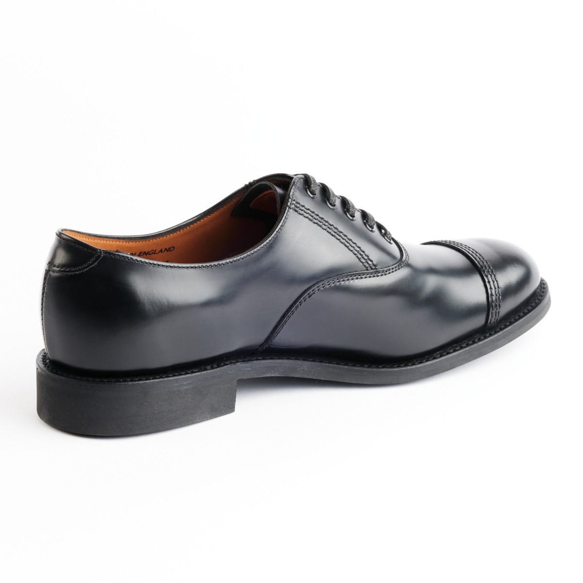 サンダース ミリタリーキャップオックスフォード|M.CAPOXFORD BLACK ストレートチップ メンズ