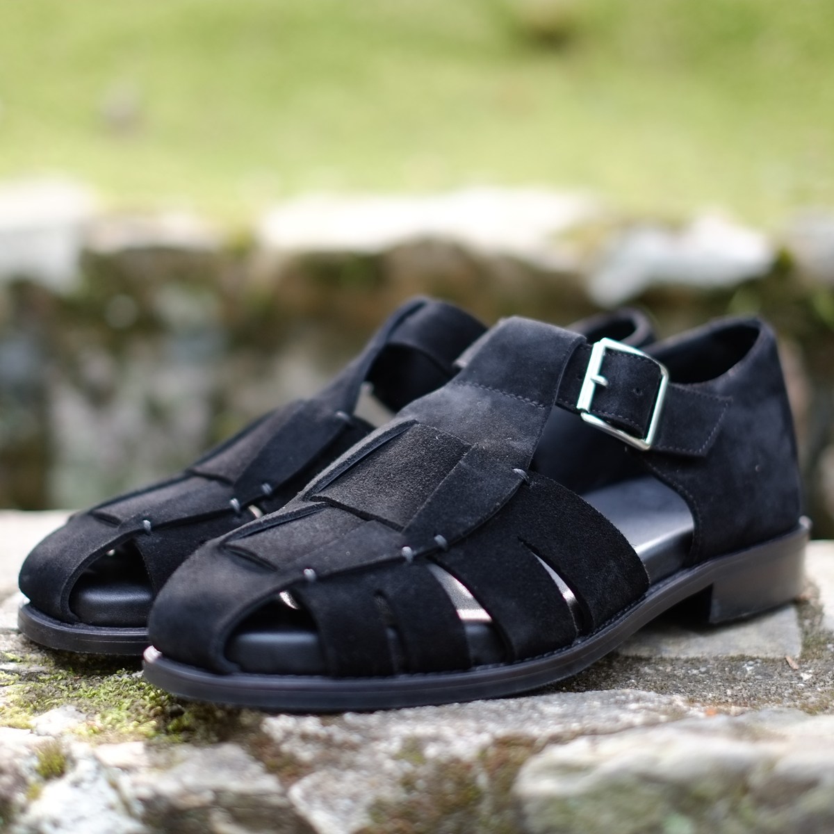 トレーディングポスト CBV1626 BLACK グルカサンダル メンズ