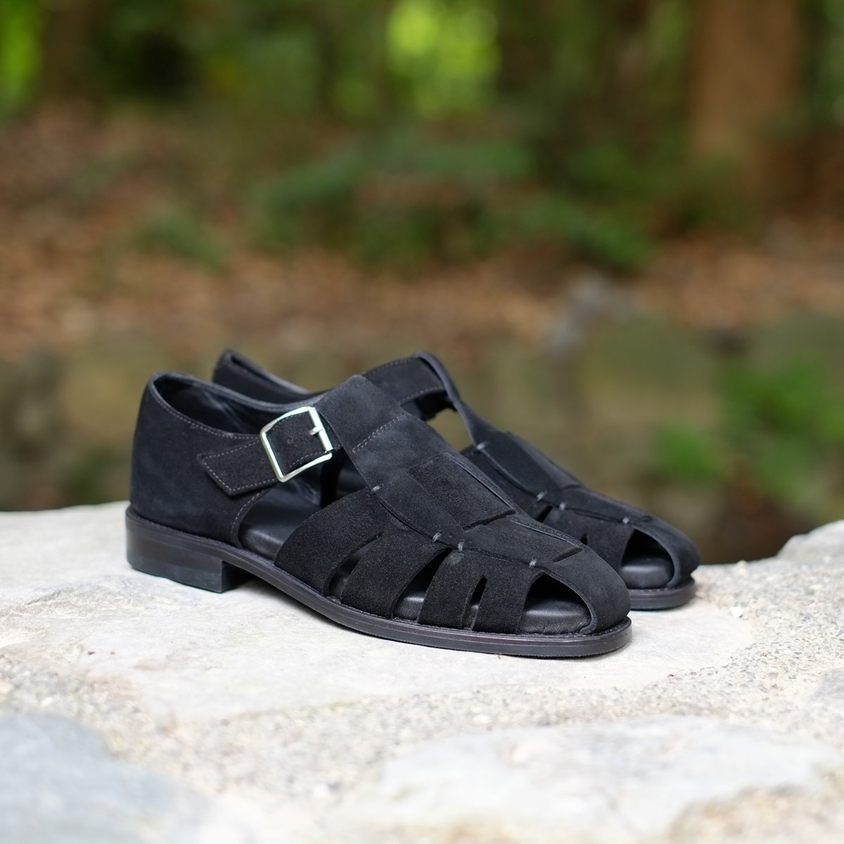 トレーディングポスト CBV1626 BLACK グルカサンダル メンズ