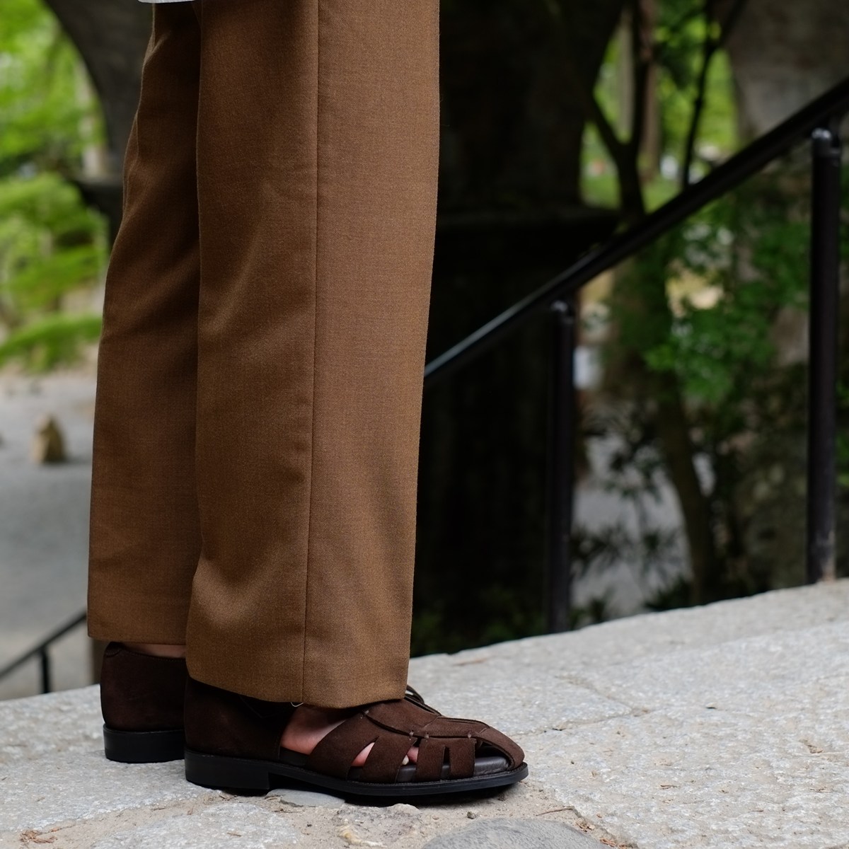 トレーディングポスト CBV1626 DARKBROWN グルカサンダル メンズ