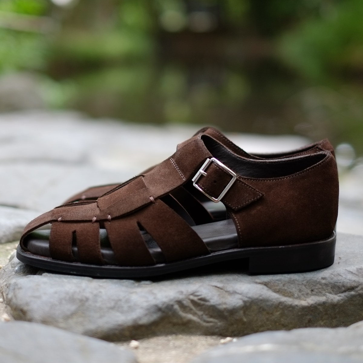 トレーディングポスト CBV1626 DARKBROWN グルカサンダル メンズ