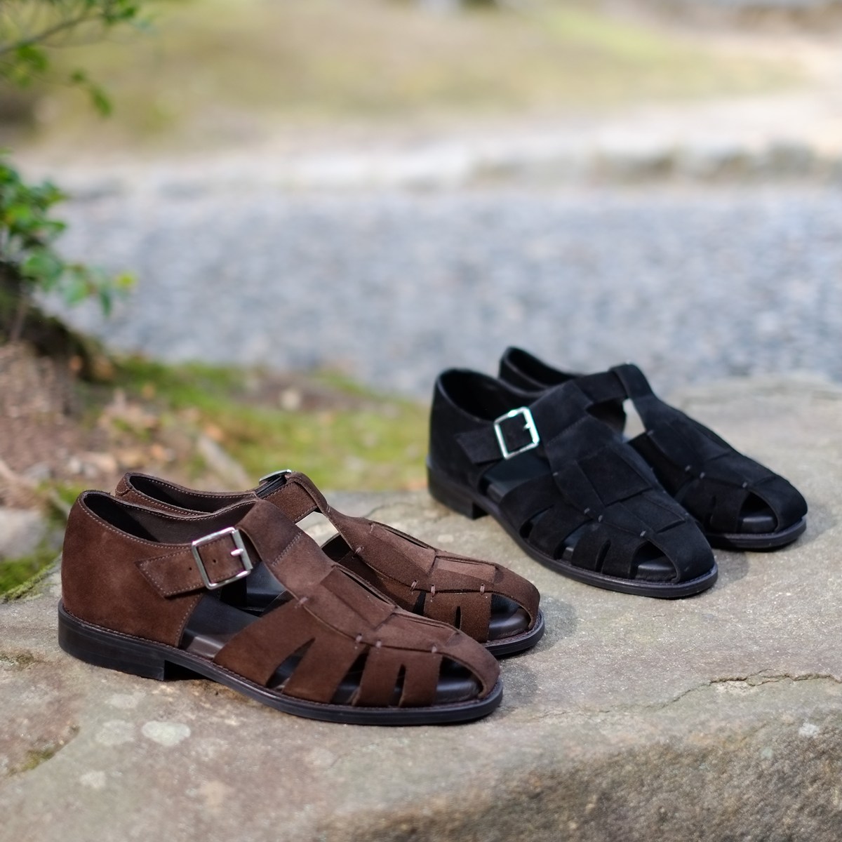トレーディングポスト CBV1626 DARKBROWN グルカサンダル メンズ