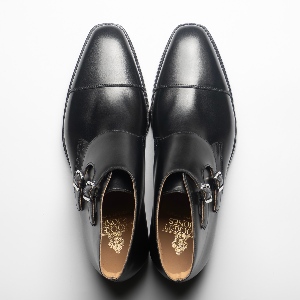 【美品】クロケット&ジョーンズ　ダブルモンク　7 1/2 クロケット＆ジョーンズ 007モデル キャンベリー|CAMBERLEY