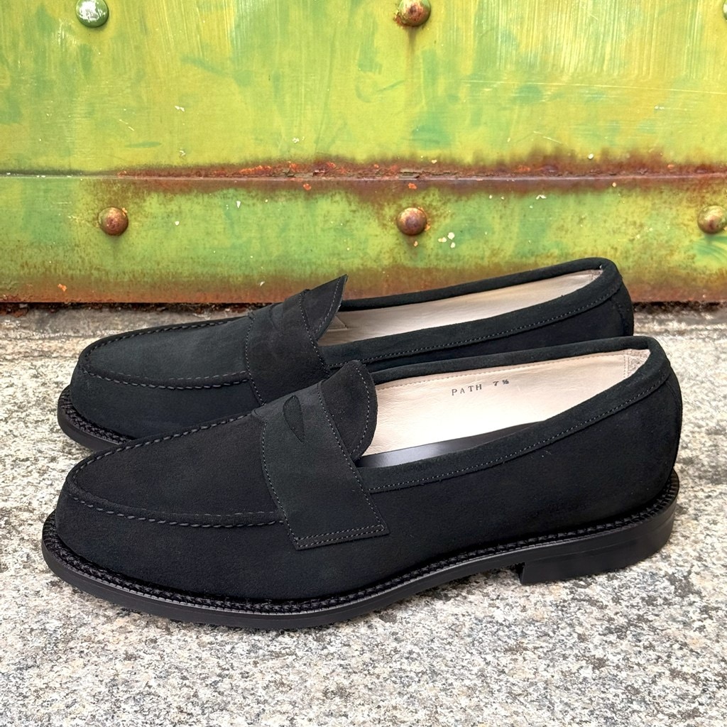 トレーディングポスト パス|PATH BLACK ローファー メンズ