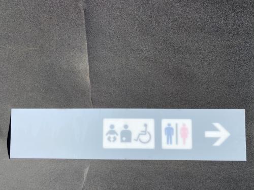 Osaka Metro 電照式案内標示板(左矢印 ←)(アクリル樹脂板) ※平日店頭引取りのみ