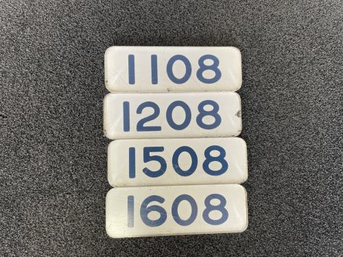 神戸新交通 客室内車番表(小)08号車(1108、1208、1508、1608)