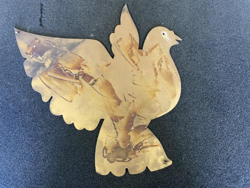 神戸市交通局　新長田駅壁面装飾(ハト③)