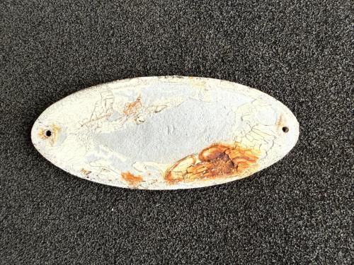 京都市交通局 製造所銘板(車外 昭和55年)