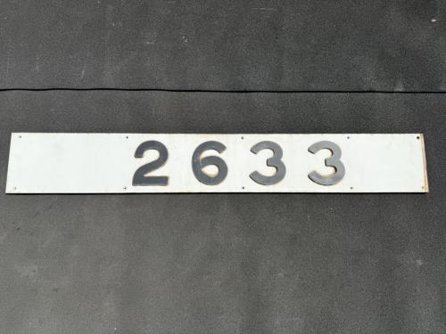 Osaka Metro　前面車号板　2633号車　※平日店頭引取りのみ