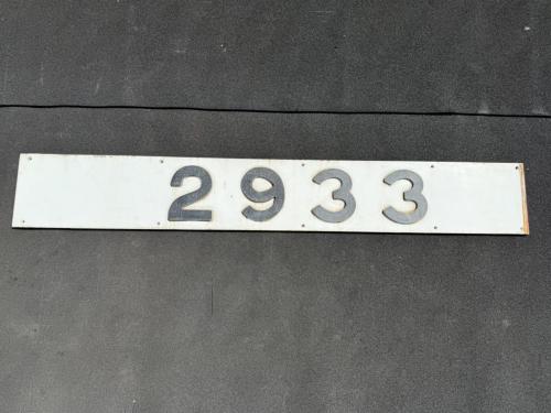 Osaka Metro　前面車号板　2933号車　※平日店頭引取りのみ