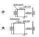 クレーン標識 クレーンB 大450mm角 4枚1組（083021） 【操作/方向/安全標識/工事・作業看板】|酸欠・騒音・クレーン|標識・看板