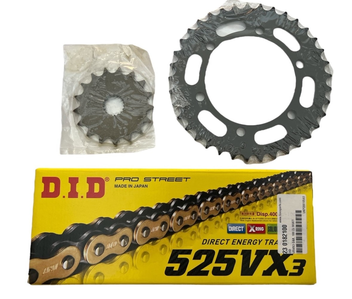 TRIUMPH BONNEVILLE T120 16-20年 前後スプロケット&チェーンセット