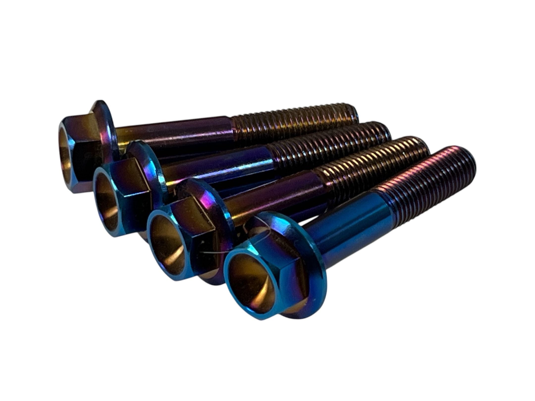 【在庫限り】チタン六角フランジボルト M10 x 55mm P1.25 4本セット