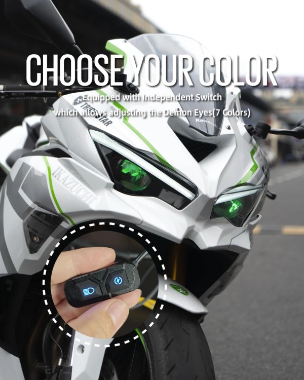 Kawasaki ZX-6R 19-23年年 カスタムヘッドライト Gen2 カスタムヘッド