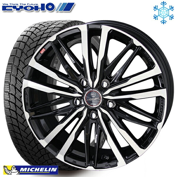 185/65R15インチ ミシュラン エックスアイス スノー X-ICE SNOW 5H114.3 スタッドレスタイヤホイール4本セット 共豊  スマック クレスト-トレジャーワンカンパニー公式通販サイト