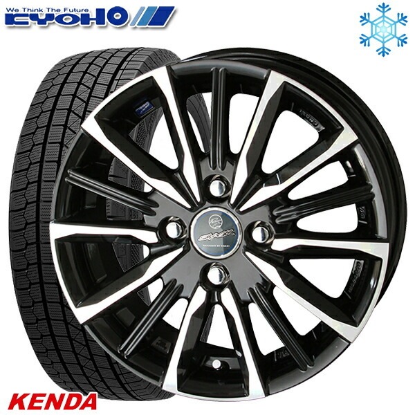 スタイルズ(STYLES) KENDA サマータイヤ ホイール4本セット 165/40R16インチ 4H100 WORK リザルタード メッシュ2  MBL ケンダ KR20