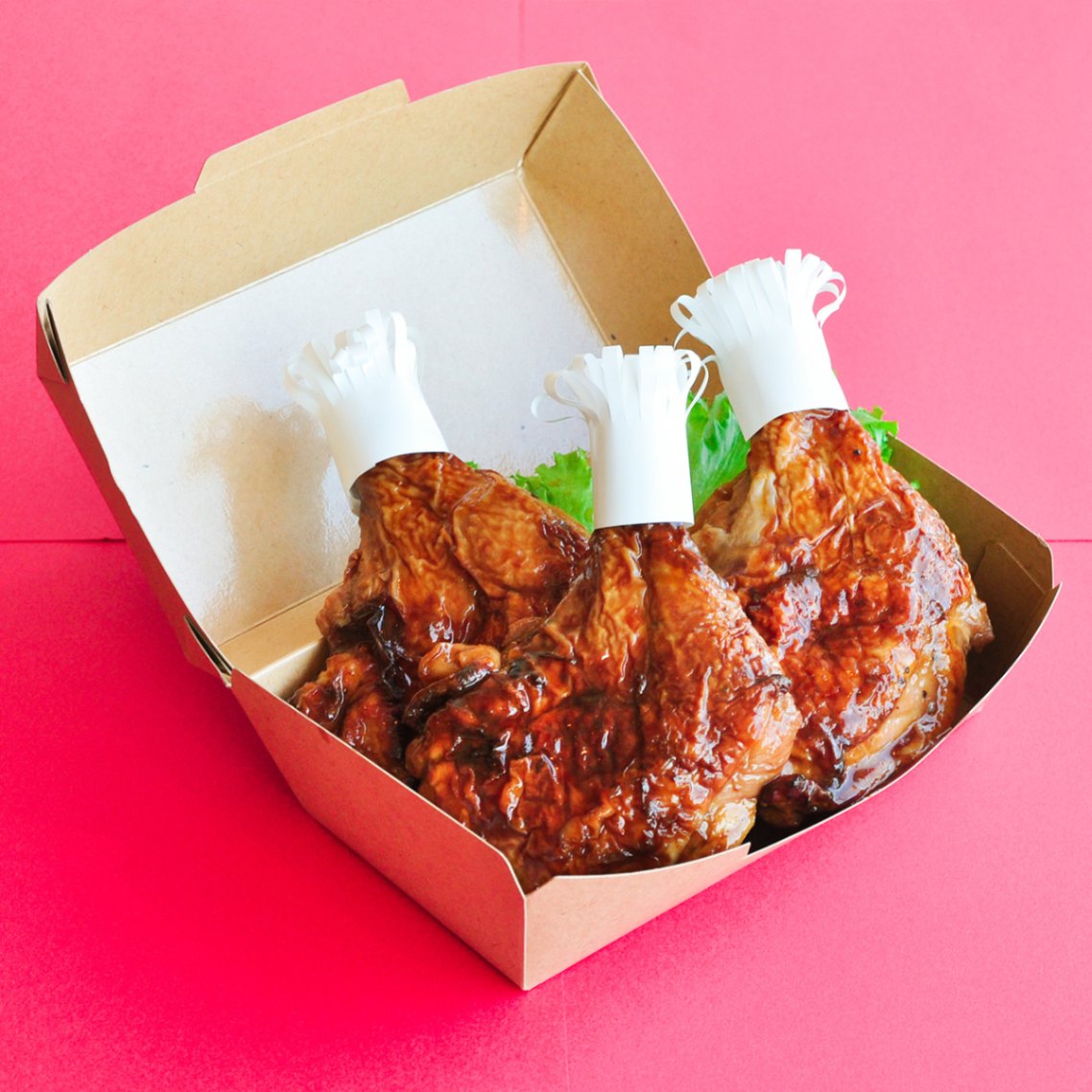 はちみつ照り焼きチキン3本BOX（商品受渡期間：12月1日～12月25日/最終受付12月20日 ※配送不可）