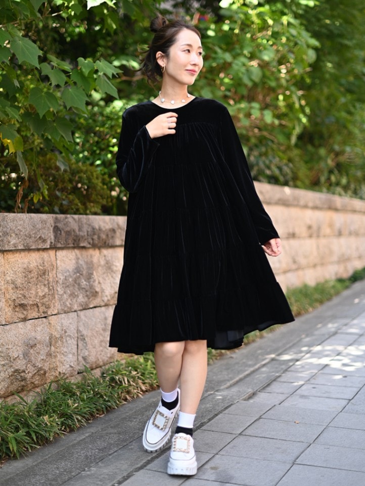 ベロアフェアリーワンピース | Onepiece,長袖 | | TREFLE＋1（トレフル