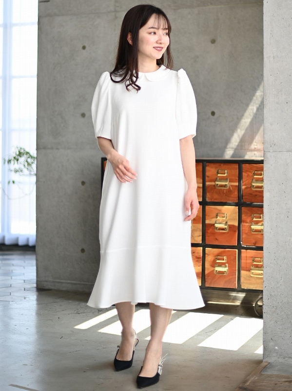 極美品♡ルネ♡レース襟 リネンティアードワンピース セーラーティアードワンピース – レディースファッション通販の