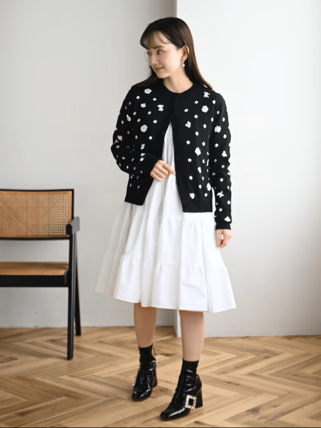 ドットスパンコールカーディガン | Cardigan,長袖 | | TREFLE＋1