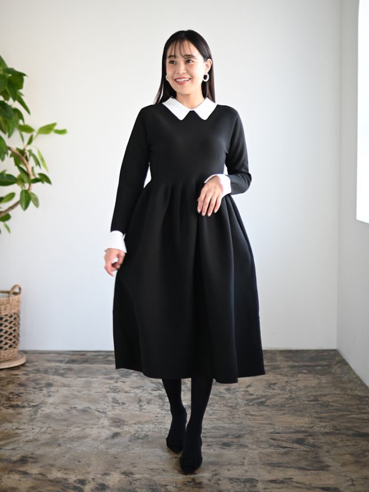 トレフルプラスワンtrefle+1 襟ニットワンピース 襟ニットワンピース | Onepiece,長袖 | | TREFLE＋1（トレフルプラスワン）