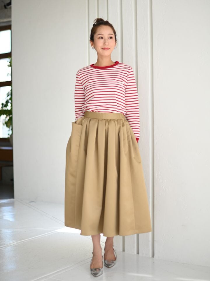 ラメボーダーカットソー | Tops,Tシャツ | | TREFLE＋1（トレフル