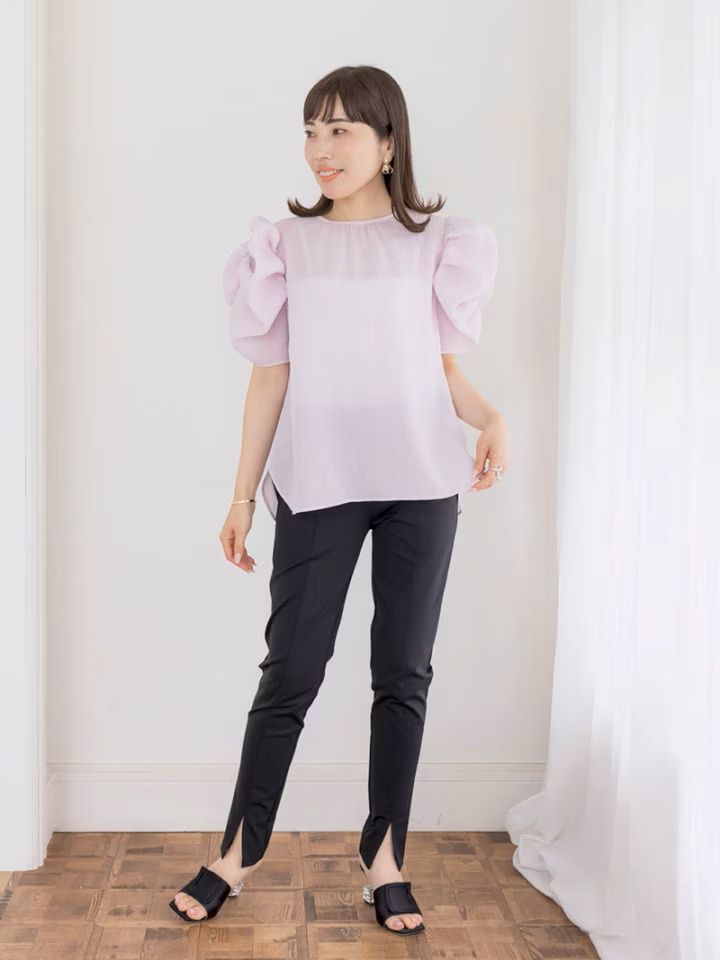 日本製スリットパンツ（BLACK） | Bottoms,スリットパンツ