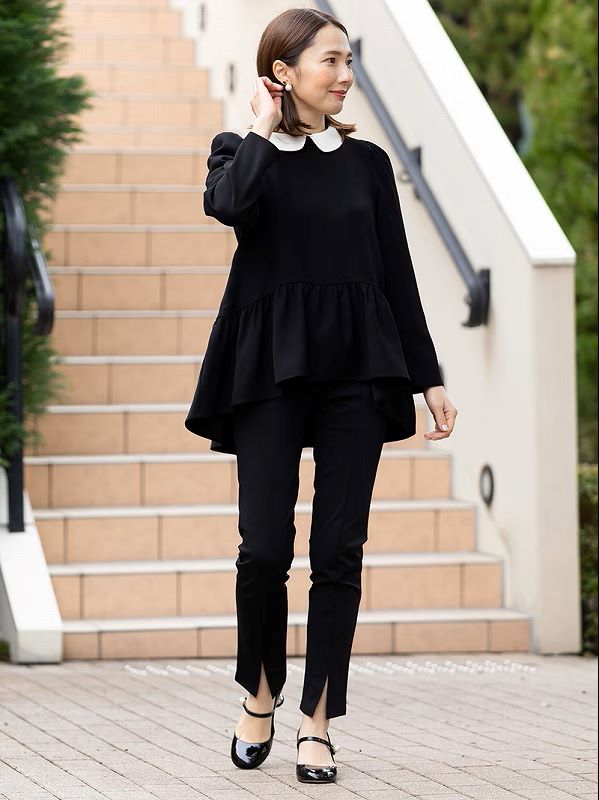 日本製スリットパンツ（BLACK） | Bottoms,スリットパンツ