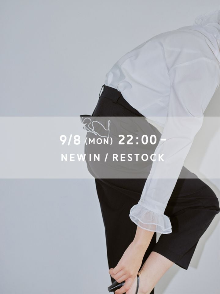 トレフルプラスワン　ギンガム　スリットパンツ　サイズ02 日本製スリットパンツ(WHITE) | Bottoms,スリットパンツ