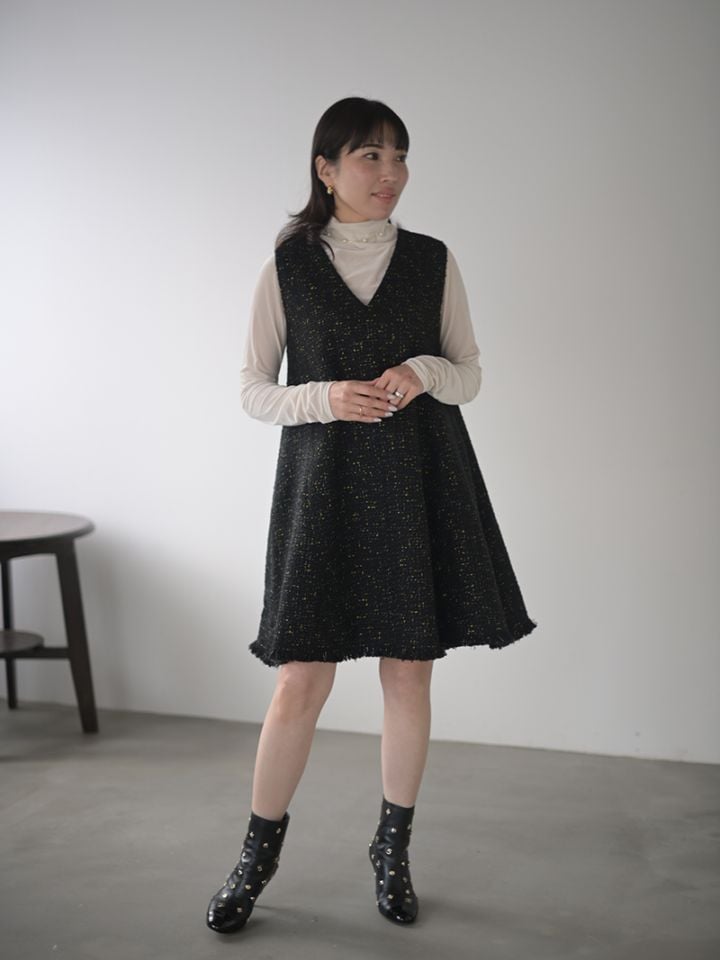 ツイードワンピース | Onepiece,ノースリーブ | | TREFLE＋1（トレフル