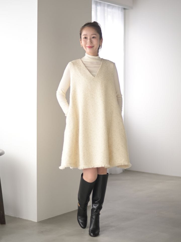 ツイードワンピース | Onepiece,ノースリーブ | | TREFLE＋1（トレフル