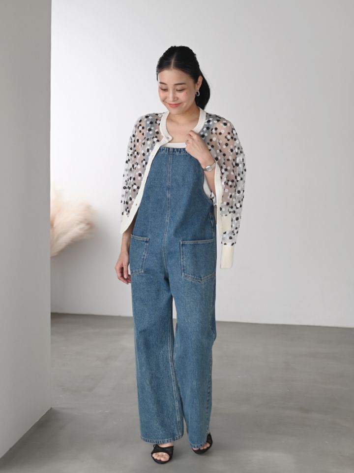 デニムオーバーオール(BLUE) | Onepiece,サロペット | | TREFLE＋1