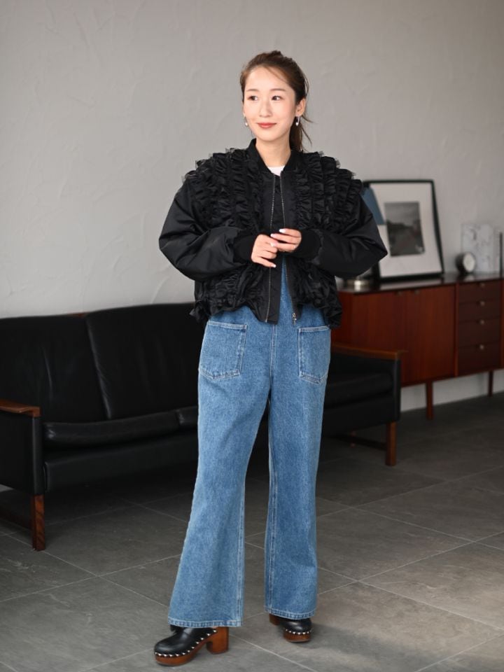 TREFLE+1 デニムオーバーオール