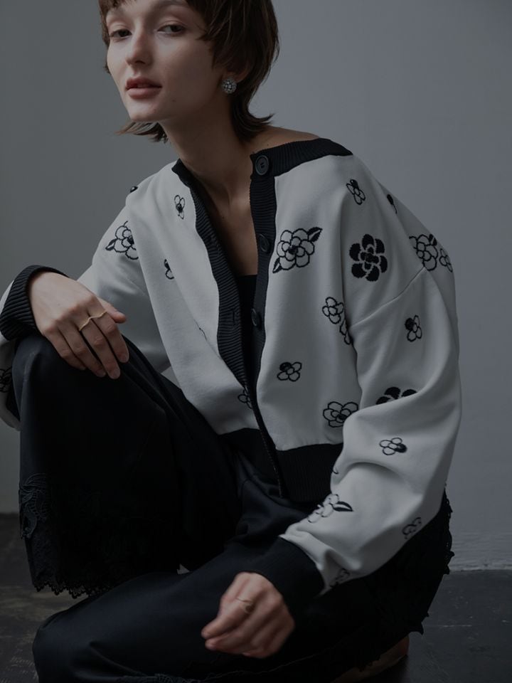 スワンカーディガン Cardigan | TREFLE+1(トレフルプラスワン)