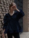 【enshia.R】スパンコールレースパーカー(NAVY)