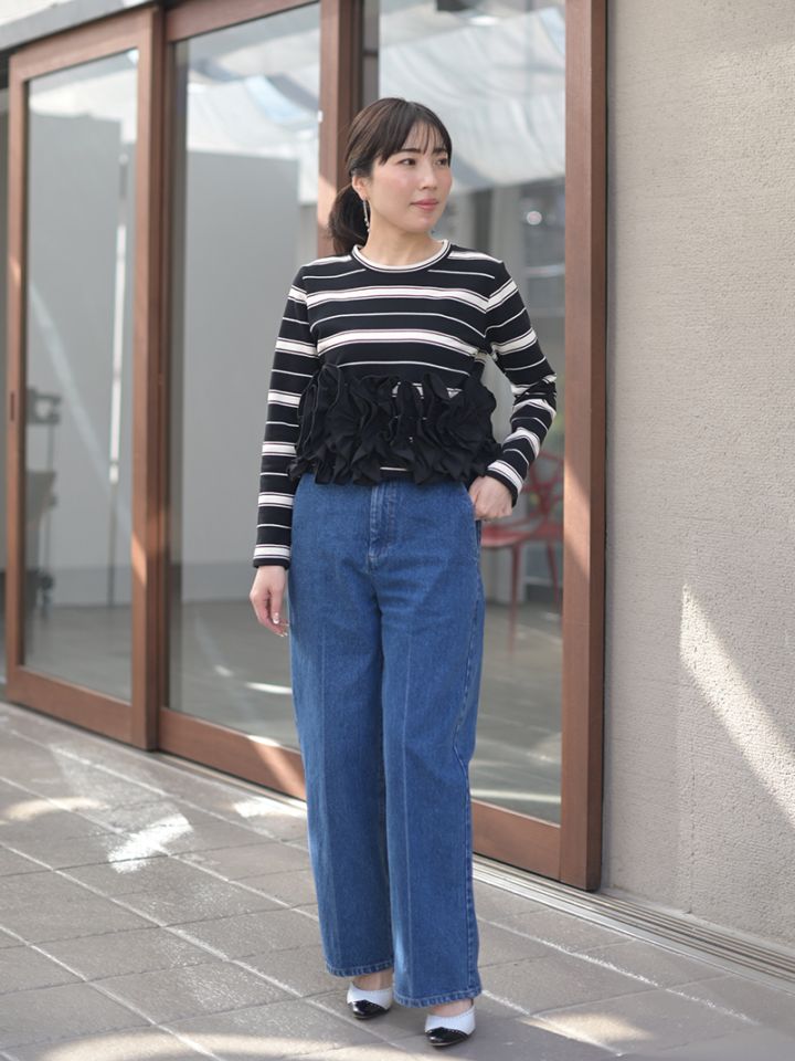 BORDERスワンカットソー | Tops,トップス | | TREFLE＋1（トレフル