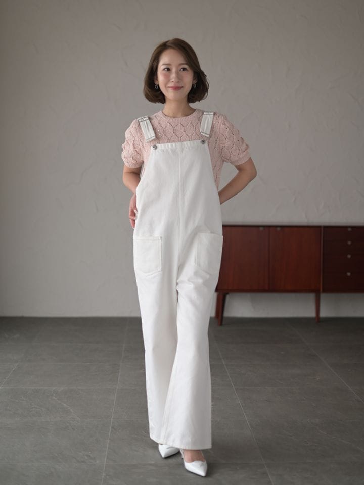 デニムオーバーオール(WHITE) | Onepiece,サロペット | | TREFLE＋1