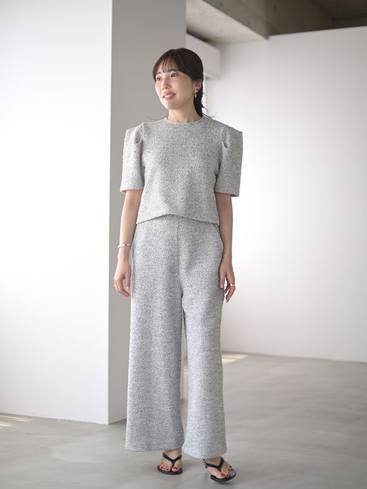 【極美品】trefle+1 ジャージツイードトップス ジャージツイードトップス | Tops,トップス | | TREFLE＋1（トレフル